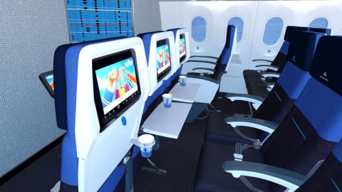 avion, Dreamliner interior